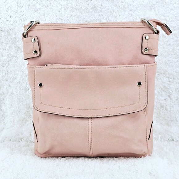 Emilie M. Pink Crossbody Shoulder Bag - Picture 10 of 12